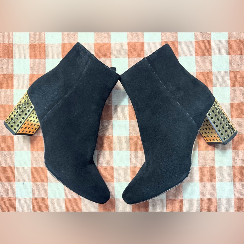 Tory Burch Suede Olympia Booties, Size 8, No Box
